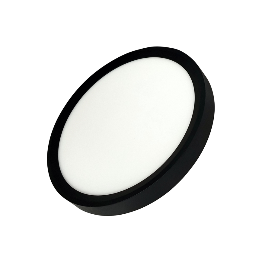 LED Stropní svítidlo LED/18W/230V 3000/4000/6500K pr. 23 cm černá